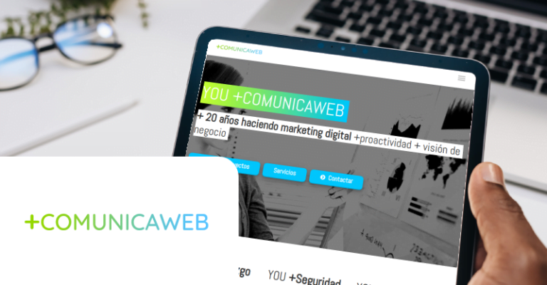 Web +COMUNICAWEB vista desde tablet
