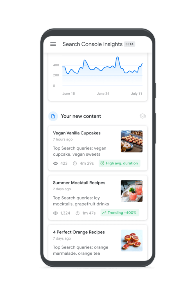 google search console insights google